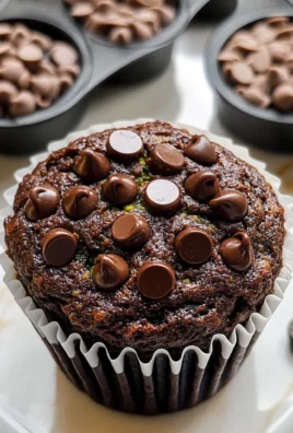 Healthy & Moist Chocolate Zucchini Muffins