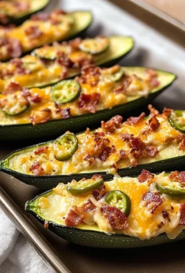 Jalapeno Popper Zucchini Boats