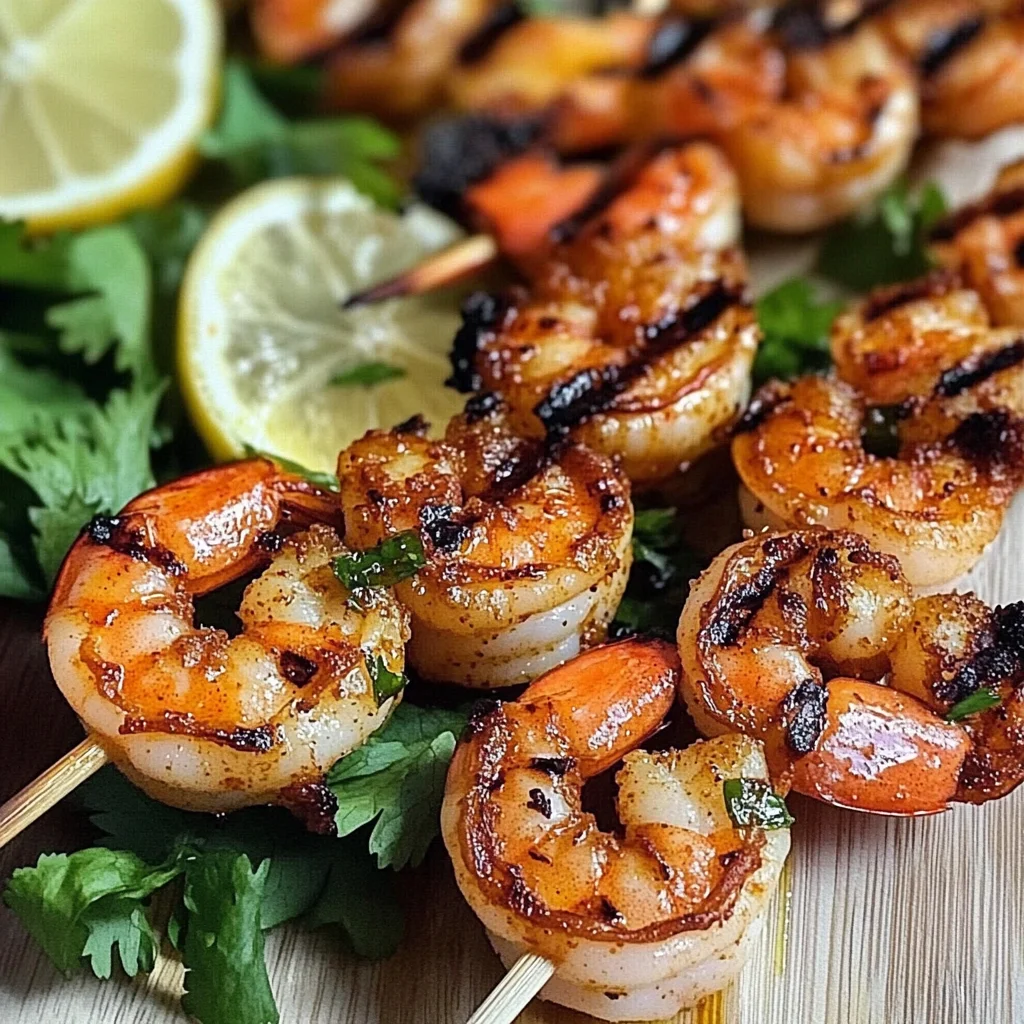 Lemongrass and Sriracha Grilled Shrimp