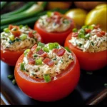 Light Turkey Bacon Ranch Chicken Salad Stuffed Tomatoes Recipe