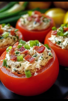 Light Turkey Bacon Ranch Chicken Salad Stuffed Tomatoes Recipe