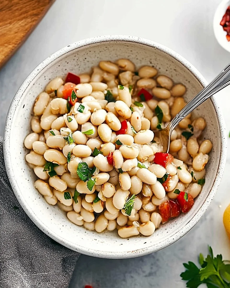 Marinated White Beans