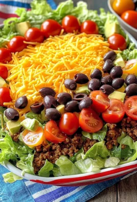 Patriotic Taco Salad