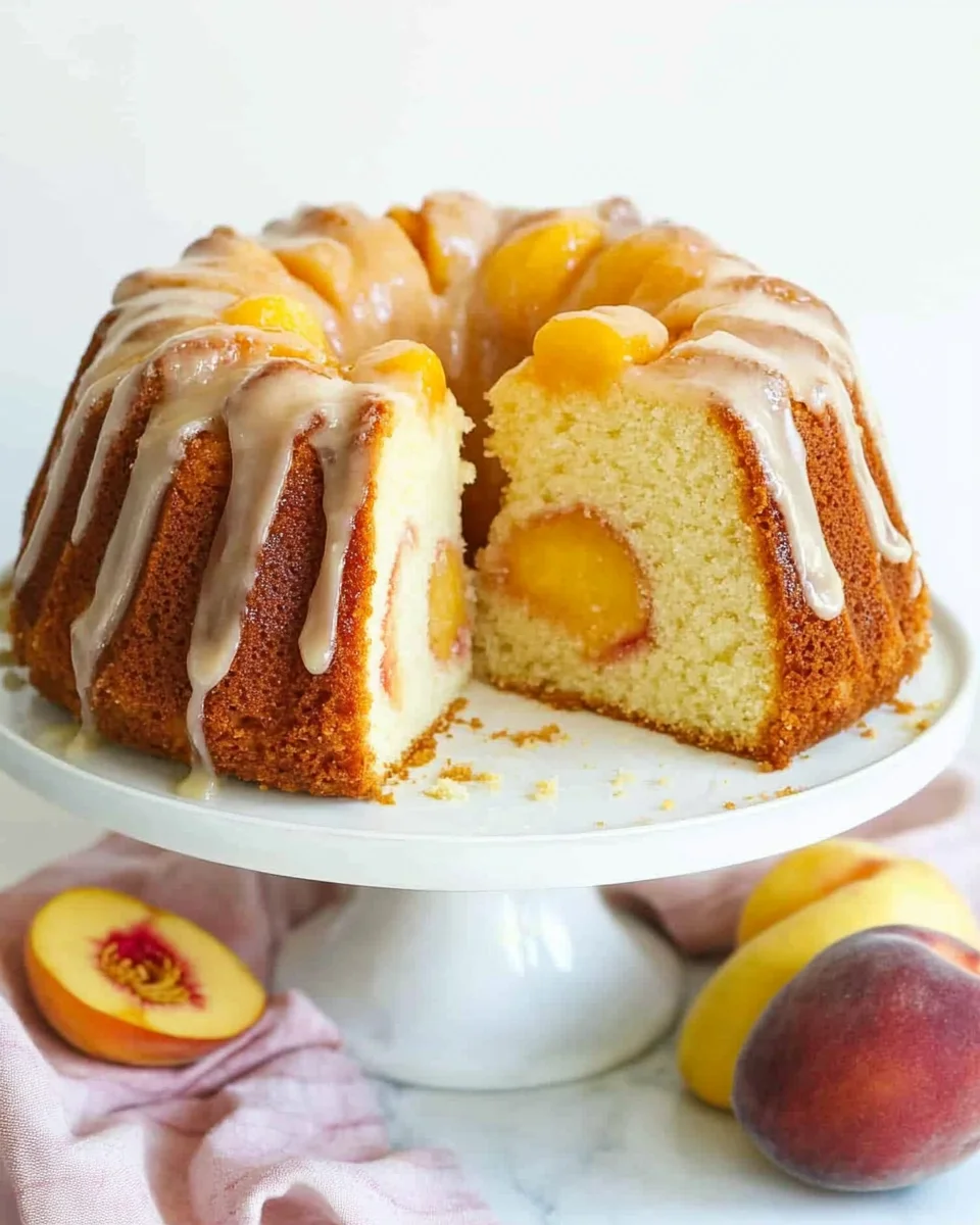 Peach Cobbler Pound Cake