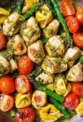 Pesto Chicken Tortellini and Veggies