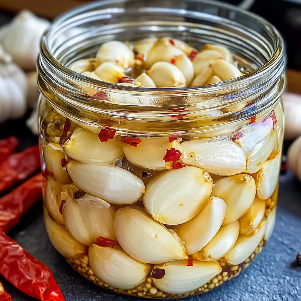 Quick Pickled Garlic