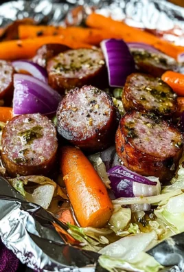 Sausage Foil Packets with Vegetables