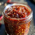 Slow Cooker Rhubarb Sweet Chili Jam