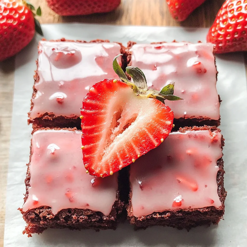 Strawberry Brownies Recipe