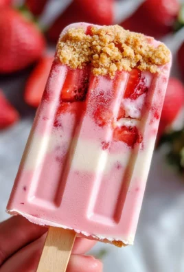 Strawberry Cheesecake Popsicles Recipe