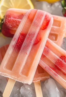 Strawberry Lemonade Popsicles
