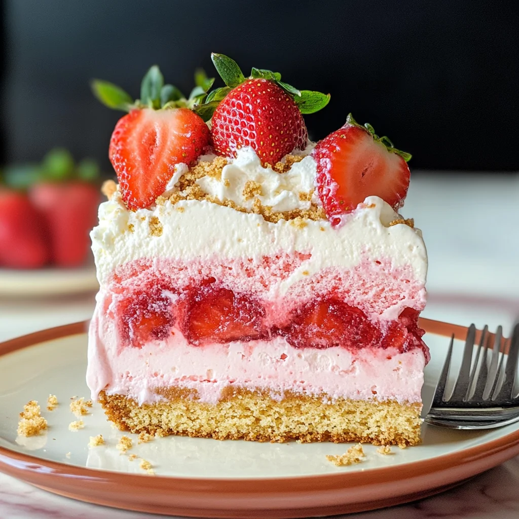 Strawberry Shortcake Ice Cream Cake