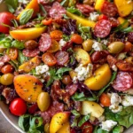 Summer Chopped Tomato Peach Salad