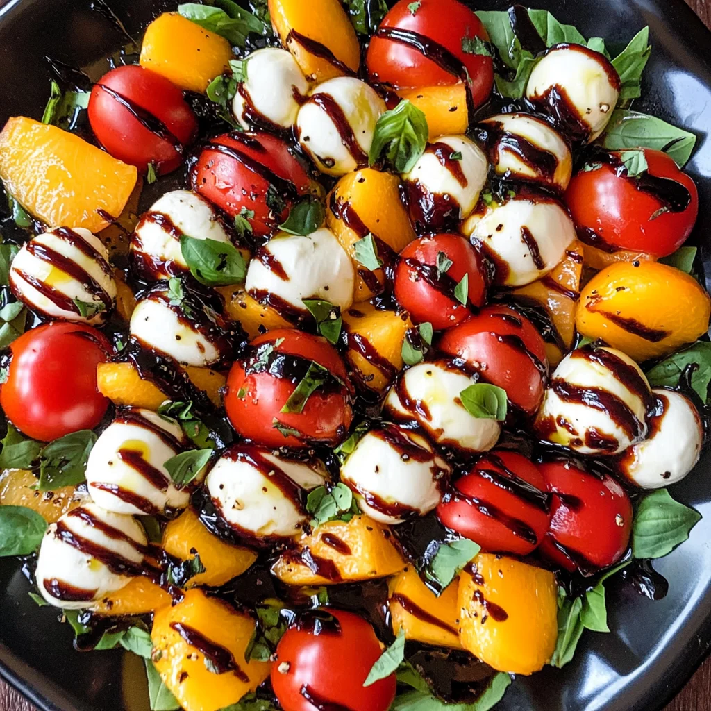 Summer Fruit Caprese Salad