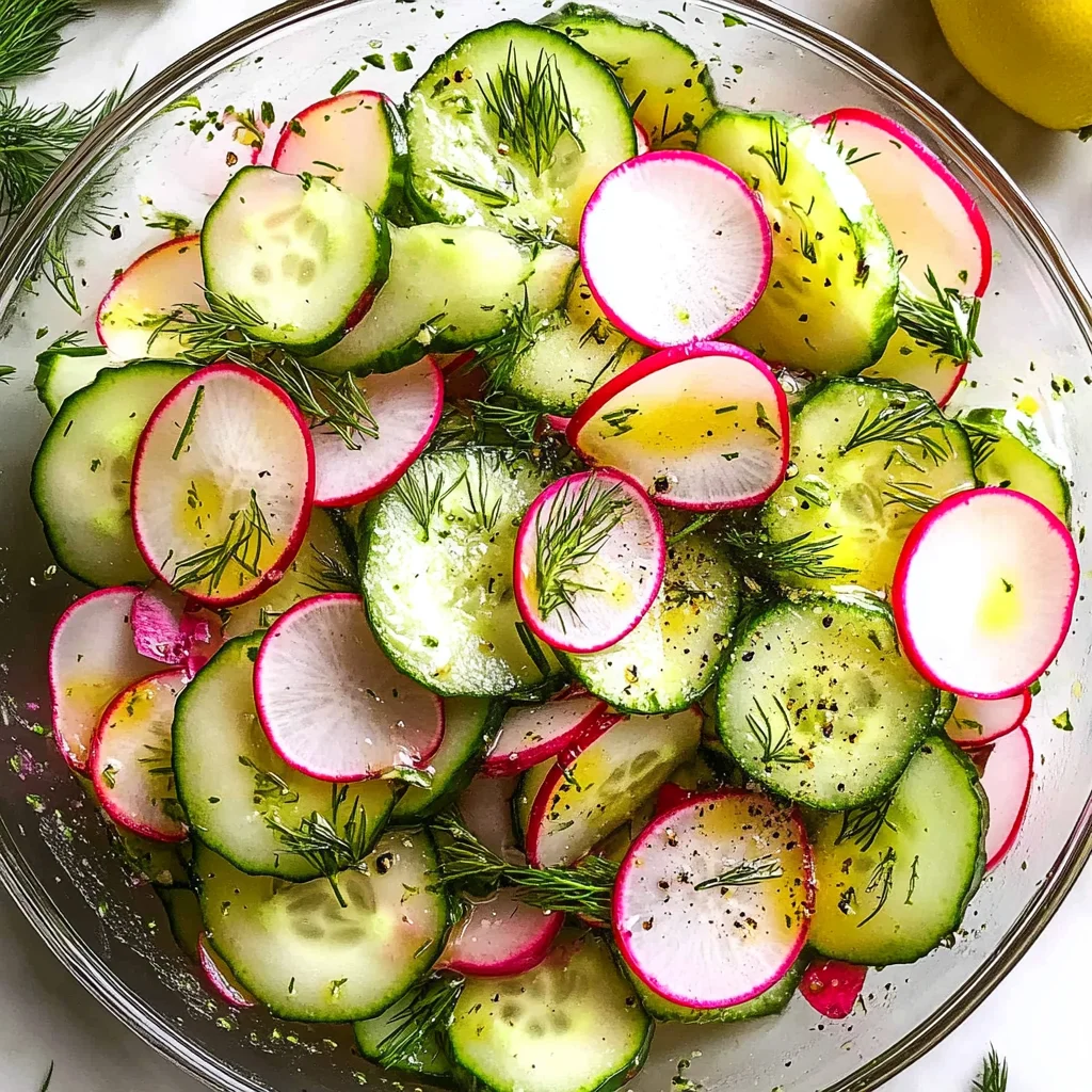 10-Minute Cucumber Radish Salad - Easy