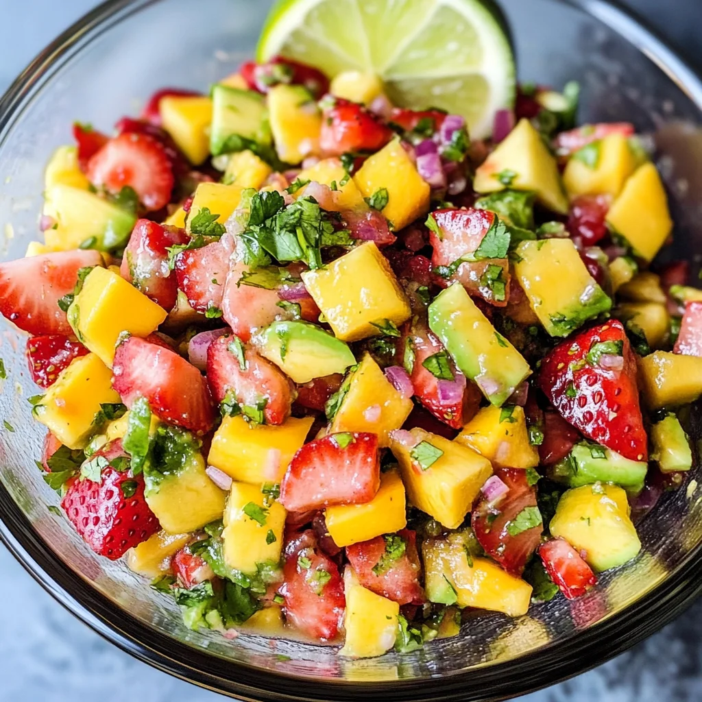 Avocado Strawberry Mango Salsa