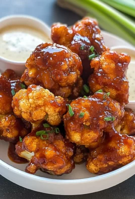 Baked Spicy Honey BBQ Cauliflower Wings