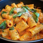 Best Ever Vegan Creamy Tomato Pasta with Vegan Parm