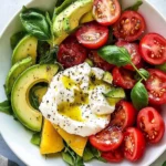 Burrata and Tomato Salad with Avocado