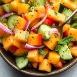 CANTALOUPE + CUCUMBER SALAD