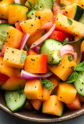 CANTALOUPE + CUCUMBER SALAD