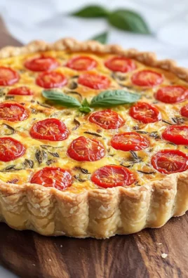 Cheese and Tomato Quiche