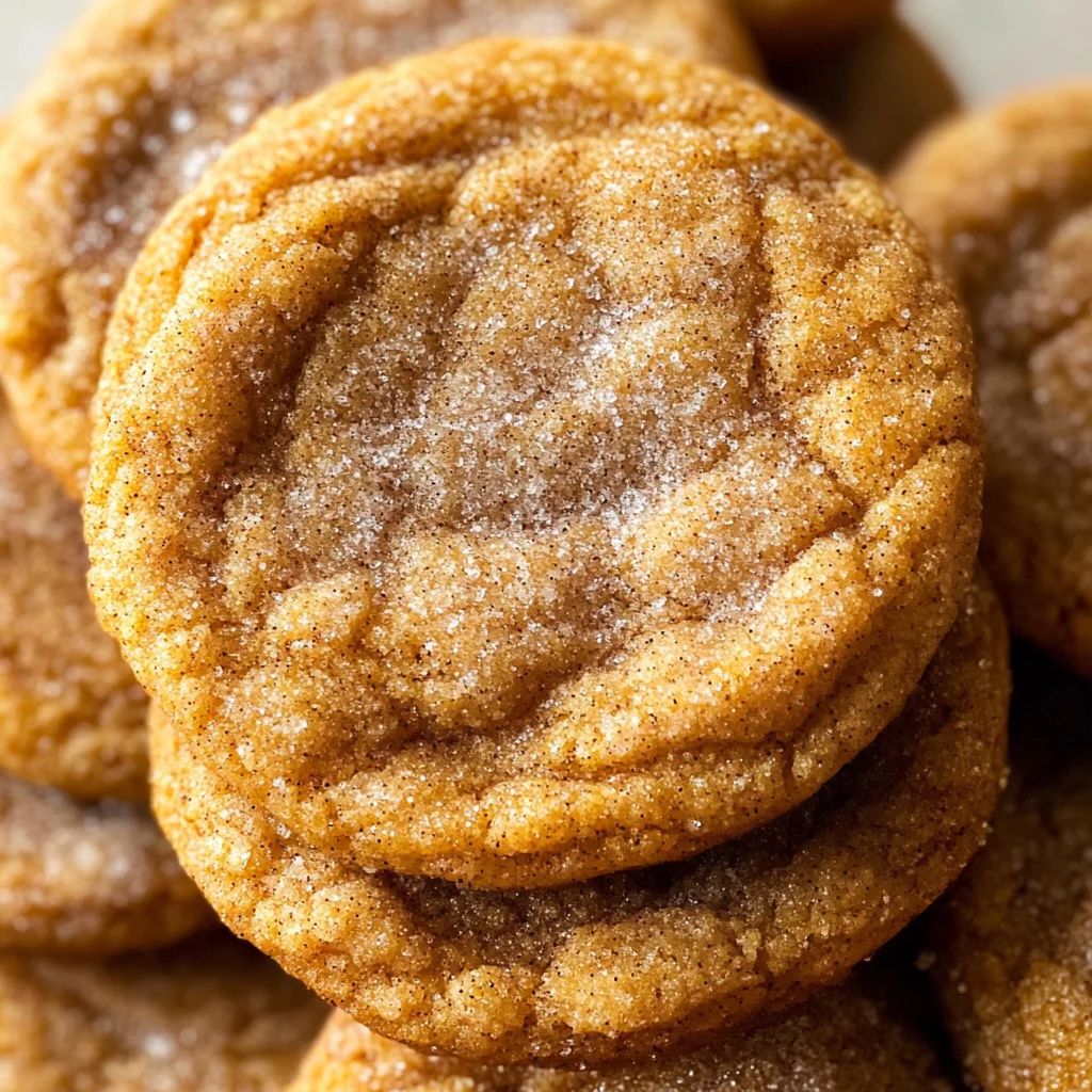 Chewy Pumpkin Snickerdoodle Cookies