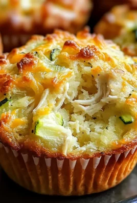 Chicken, Cheese, and Zucchini Muffins | Easy Savory Snack