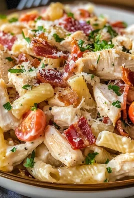 Chicken Turkey Bacon Ranch Pasta Salad