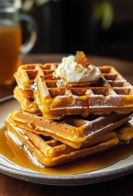 Cider Pumpkin Waffles with Salted Maple Butter