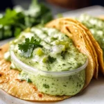 Creamy Garlic Lime Cilantro Sauce