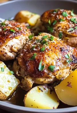 Crockpot Mustard Chicken and Potatoes
