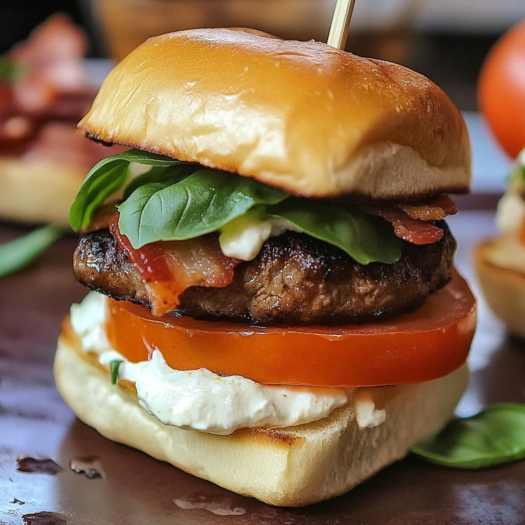 Filet Mignon Caprese Sliders