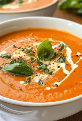 Fresh Tomato Soup with Roma Tomatoes