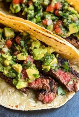 Grilled Steak Tacos with Avocado Salsa