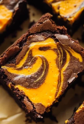 Halloween Cream Cheese Swirl Brownies