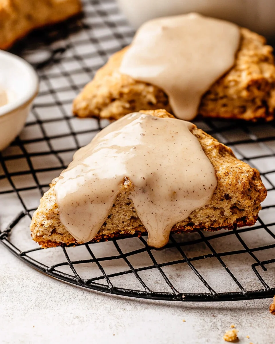 Homemade Chai Scones with Maple Chai Glaze