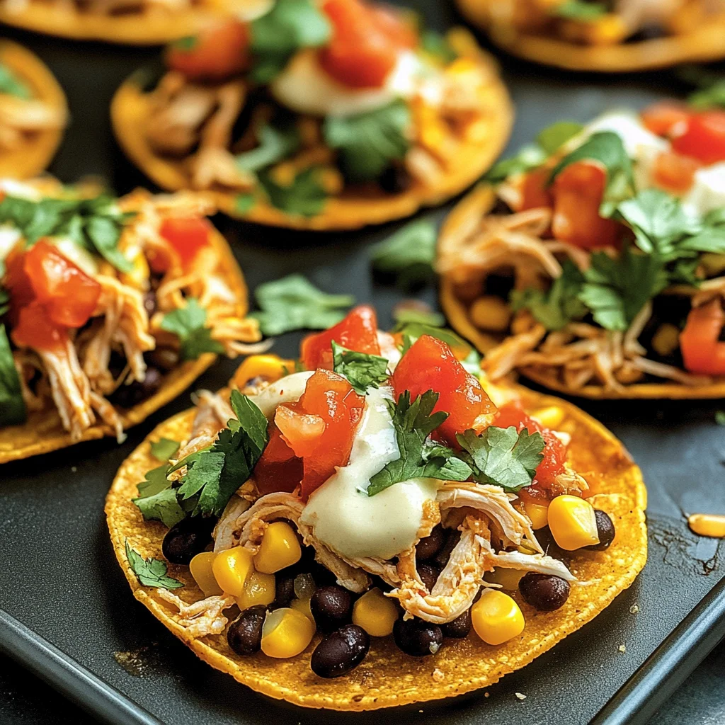 Mexican Rotisserie Chicken Tostadas