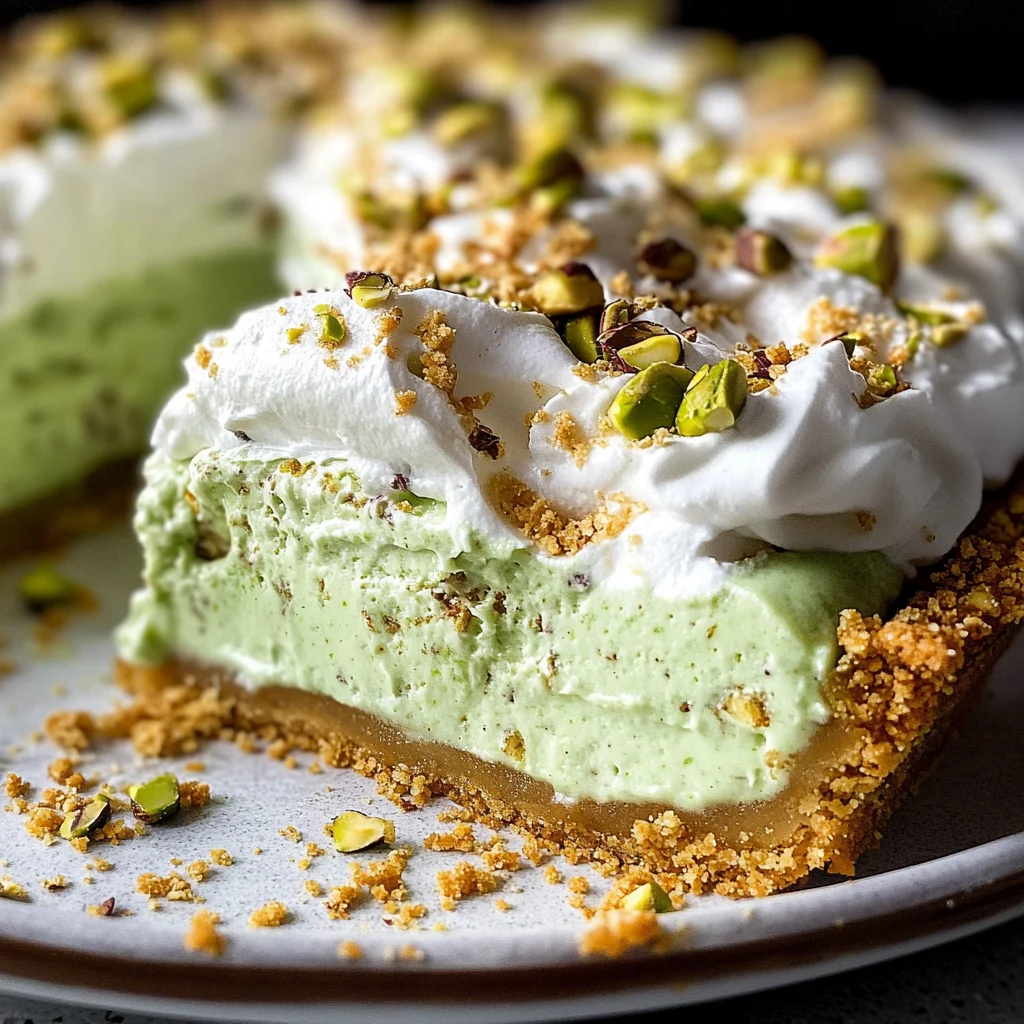No Bake Pistachio Cream Pie