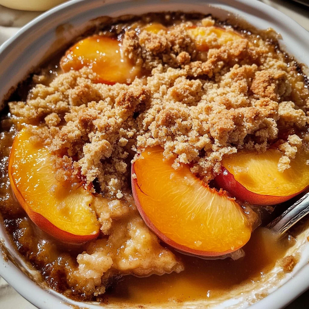 Peach Crumble