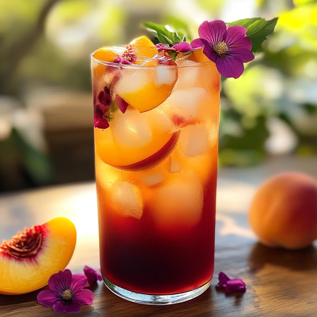 Peach Hibiscus Sunset Tea
