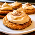 Pumpkin Cookies with Cream Cheese Frosting
