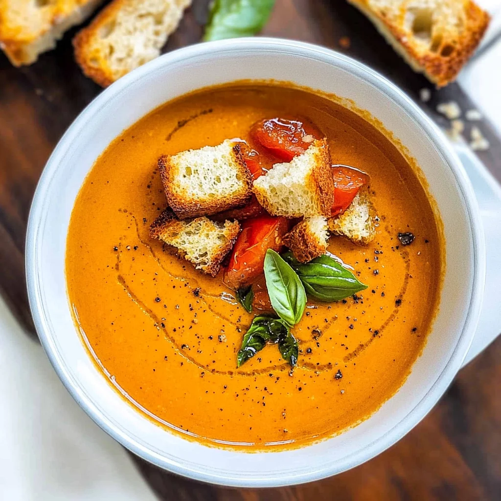 Roasted Tomato Basil Soup