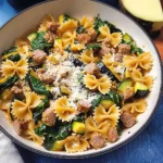 Sausage and Eggplant One Pot Pasta