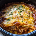 Slow Cooker Chicken Enchilada Casserole