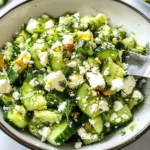 Smashed Cucumber Salad - With Feta and Dill