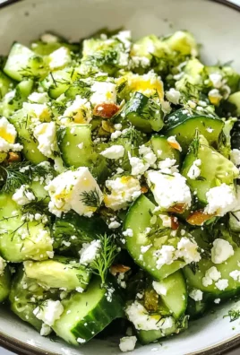 Smashed Cucumber Salad - With Feta and Dill