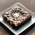 Spider Web Brownies