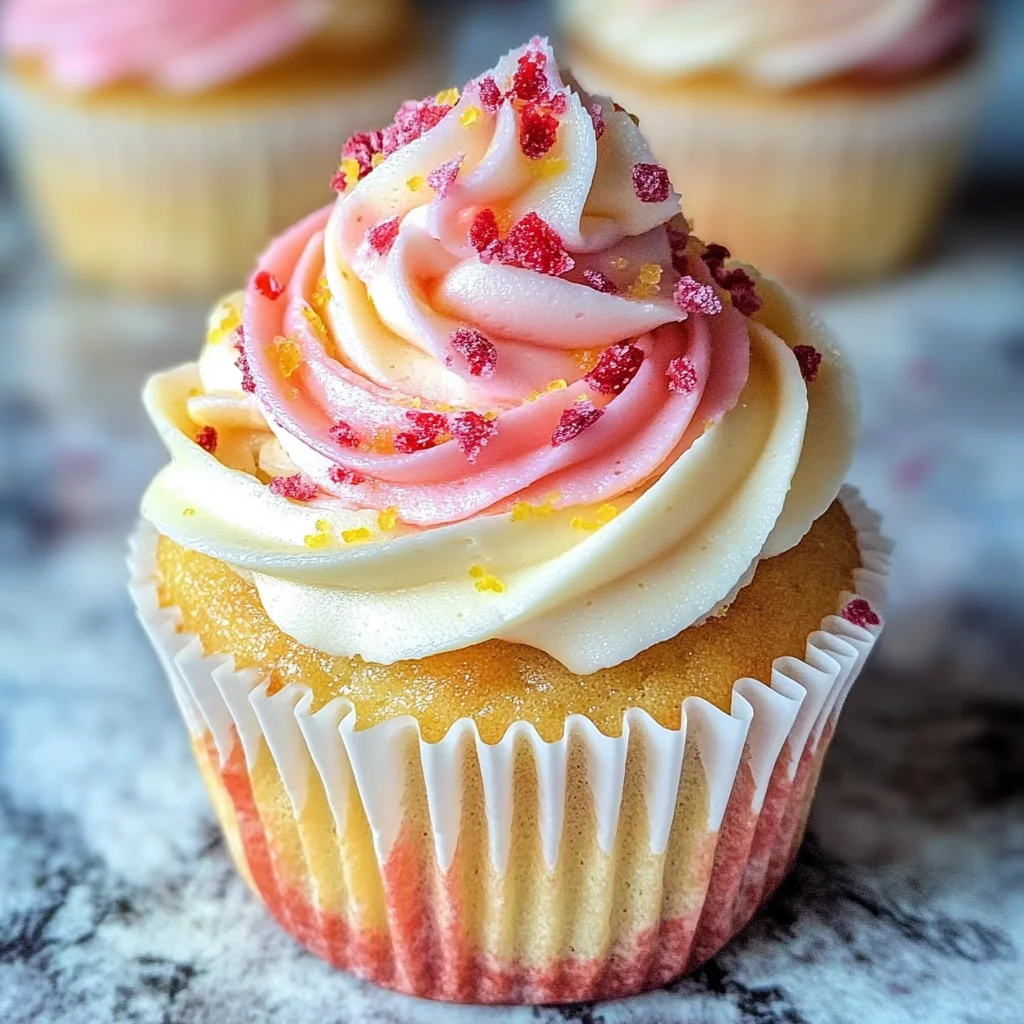 Strawberry Lemonade Cupcakes