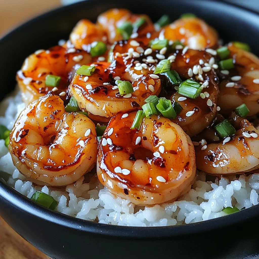 20 Minute Honey Garlic Shrimp & Rice Bowl